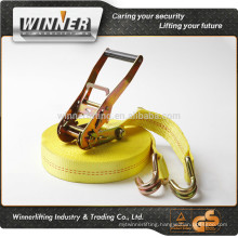 100% polyester tie down strap;cargo lashing belt